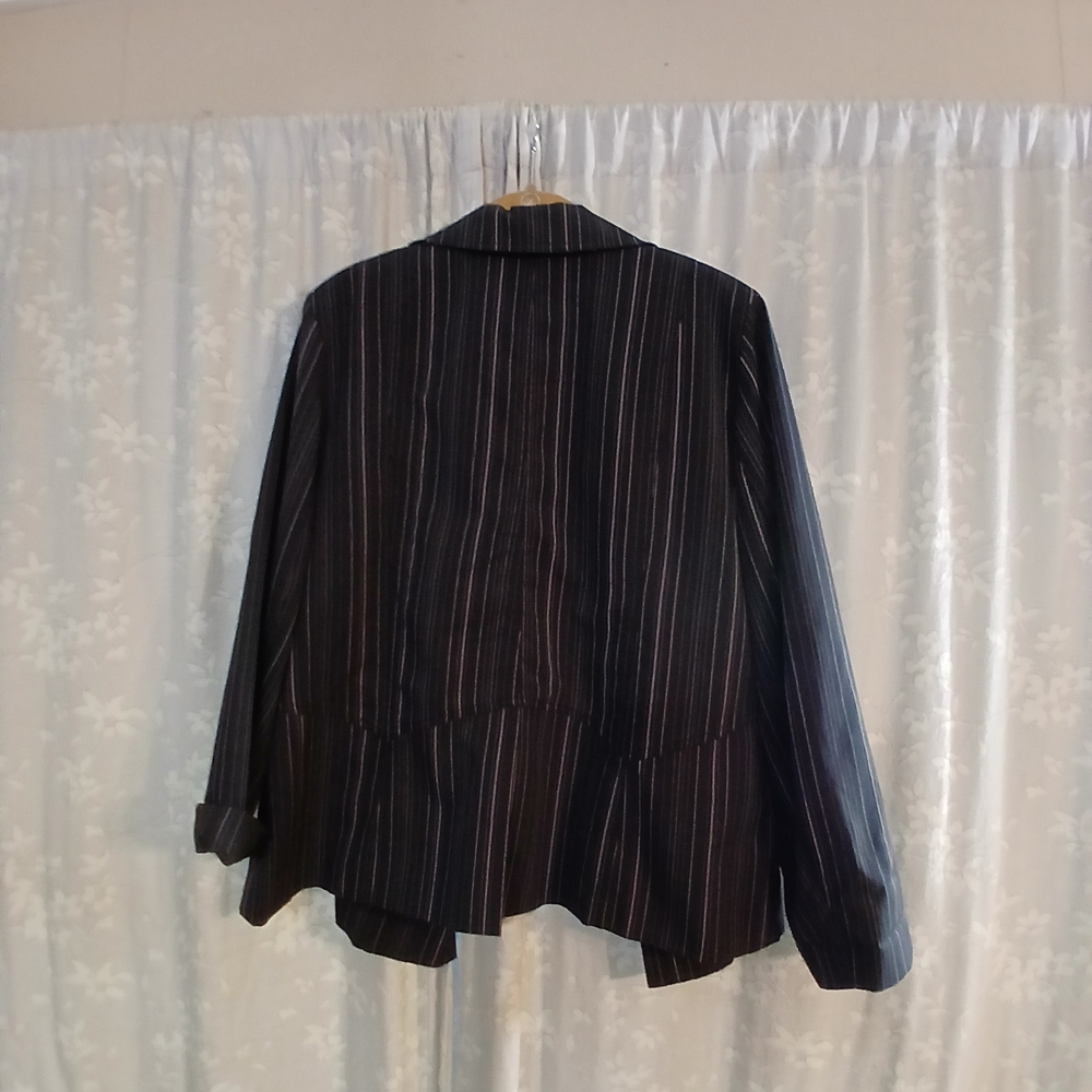 Studio Black Pinstripe Blazer
